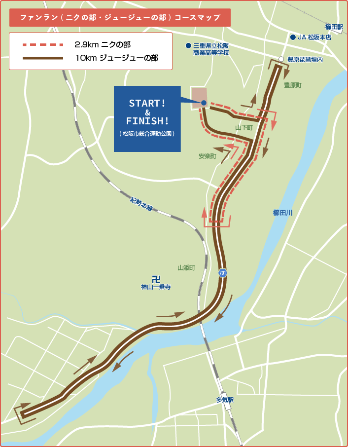みえ松阪マラソン ファンランコース