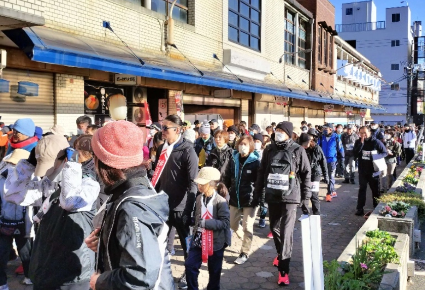 健康ウオークに参加